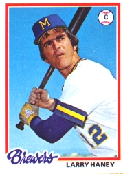 1978 Topps Baseball Cards      391     Larry Haney